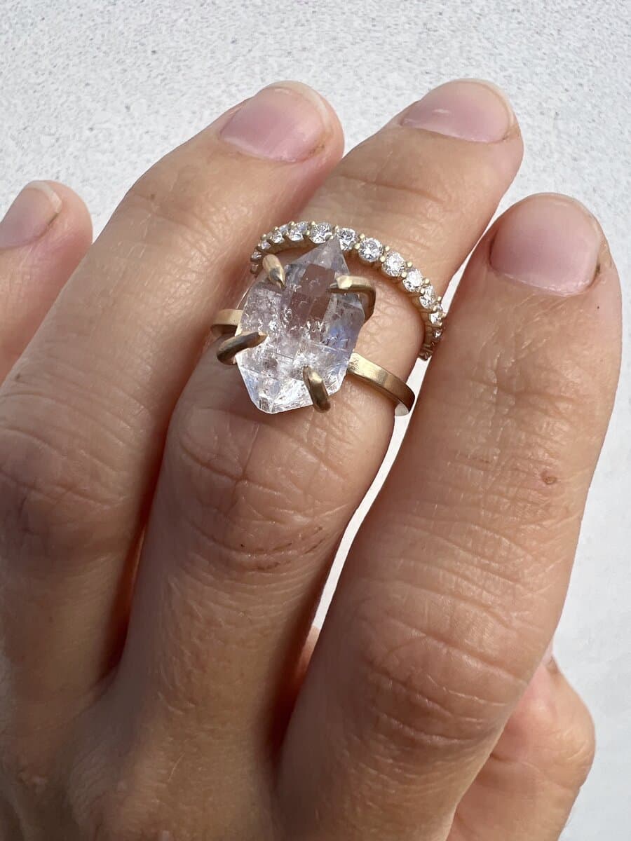 Handcrafted engagement ring