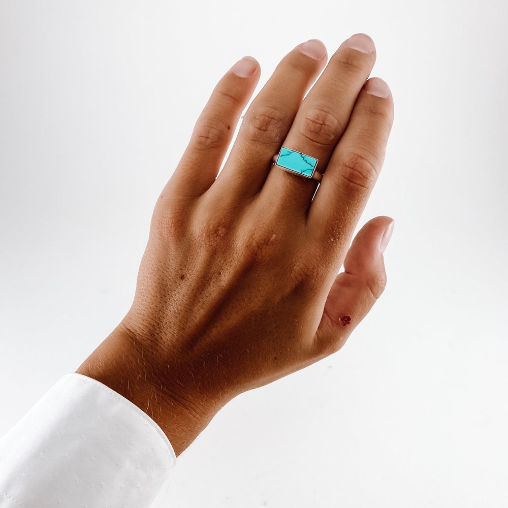 Turquoise Horizontal Ring